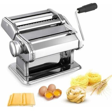 Pair Machine à Pâtes Laminoir à Pâtes En Acier Inoxydable Pour Tagliatelle/Spaghettis/Lasagnes/Ravioles (V1)