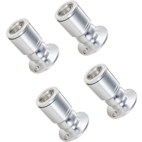 Pair Mini Spots à Encastrer pour Vitrine - LED, projecteurs miniatures, surface de plafond, 1W