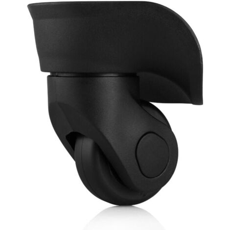 ONTWAY Pair of Durable Replacement Suitcase Casters Rubber Silent Multi-Directional for Luggage Suitcase Replacement Repair Wheels (Small Black 2pcs)