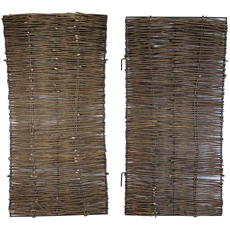 Selections - Pair of Front Panels for Willow Double Wheelie Bin Screens