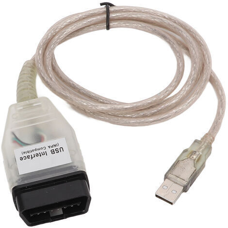 Pair - Outil de diagnostic K+DCAN OBD2 – Câble USB 1,5 m – Compatible BMW Série 3 E46 E83 E90 – Lecture et effacement des codes d'erreur