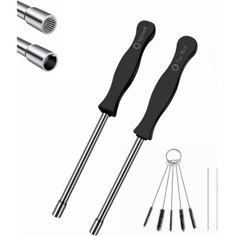 Pair Outils Réglage Carburateur 21 Dents Spline & Pac Man pour Husqvarna Poulan Ryobi Stihl Echo  Tournevis Moteur 2 Temps Débroussailleuse Tronçonneuse Souffleur