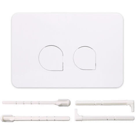 Pair Panneau de Réservoir d'Eau Dissimulé Sigma, Boutons Compatibles UP300/UP320, Boutons de Chasse d'Eau Doubles, Blanc