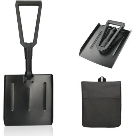 Pair Pelle À Neige, Pelle à Neige en Aluminium Réglable, Pelle Pliante, Pelle à neige portable pour enlever la neige, Stockage et Déneigement Faciles pour la Voiture d'hiver de Jardinage extérieur