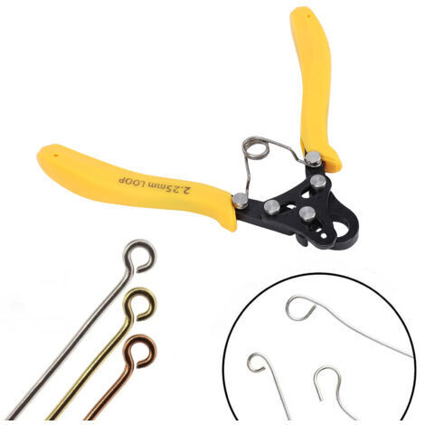 Pair - Pince à boucler en une étape – Créez et coupez des boucles régulières de 2,25 mm pour la création de bijoux. À utiliser avec du fil de 18 à 26 AWG.