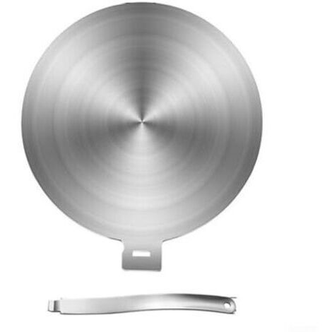 Pair Plaque diffuseur de chaleur pour plaque de cuisson à induction en acier inoxydable pour casseroles et poêles, plusieurs tailles 13/20/24/28 cm, accessoire de cuisine, 24 cm