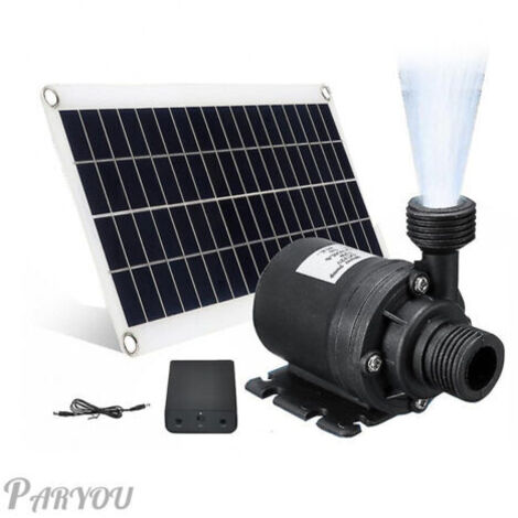 Pair Pompe solaire 50W 800L/H DC 12V – Débit élevé pour aquarium et jardin – Installation facile – Matériaux ABS et métal - Dc12v