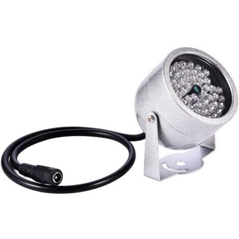 Pair Projecteur infrarouge à 48 LED, compatible avec les caméras de sécurité infrarouges.