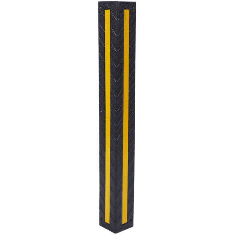 Pair - Protections d'angles de garage, 79 cm (31 po) avec bande réfléchissante pour une sécurité accrue lors du stationnement, protection des pare-chocs et des angles de murs