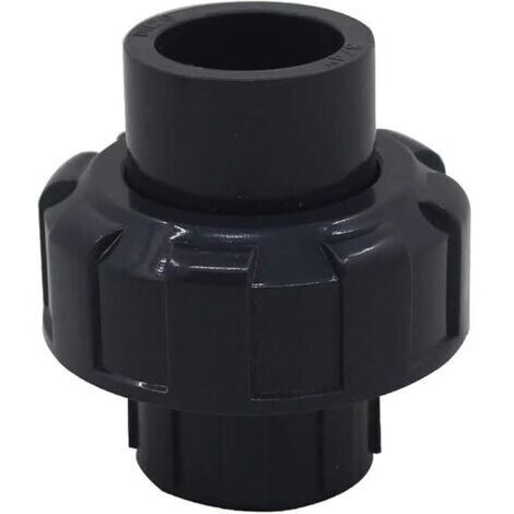 Pair Raccord union pvc 20 25 32 40 50 63 75 90 110mm piscine manchon union pvc raccord pour pompe filtre (Diamètre Intérieur 50mm)