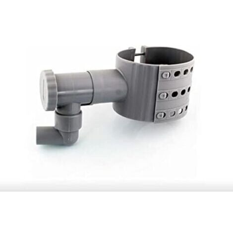 Pair Récupérateur Collecteur Eau de Pluie + scie Cloche pour gouttière de 75 à 100 mm