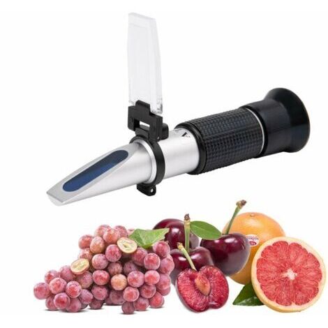 Pair Refractometre Brix 0-40% Alcool 0-25% - ATC Portable Réfractomètre Vin, Réfractomètre Manuel pour Mesurer la Teneur en Sucre pour Vin,Bière,Fruit, Vinification
