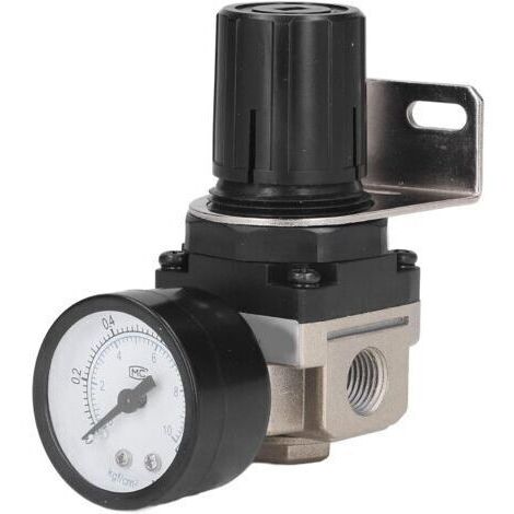 Pair Régulateur de pression d'air G1/4, vanne de régulation de pression d'air compacte et facile à installer AR2000-02, adaptée aux applications industrielles et aux outils pneumatiques H453