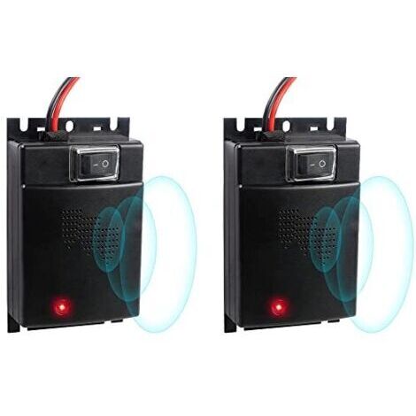 Pair Répulsif anti-animaux 2X pour voitures, répulsif ultrasonique pour automobiles, pièges pour taupes, rats, chauves-souris, geckos, chats sauvages
