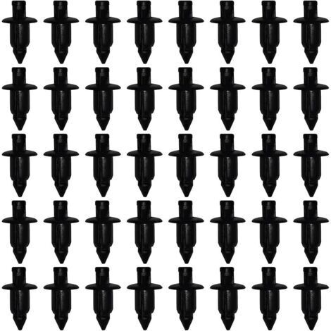 Pair Rivet Plastique, Clips de Fixation pour Voiture, 40 Pièces Clips de Retenue Carrosserie pour Yamaha/Suzuki/Kawasaki/Forza, Clip de Carénage en Plastique Trou de 6mm