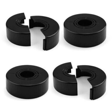 pair Rosace Mitigeur Douche 4 Pièces, Plastique Cache Tuyau Radiateur, Rosace 60 × 20 mm, Réglable, Installation par Pression, Matériau Épaissi, pour Machine Laver, Robinet Cuisine