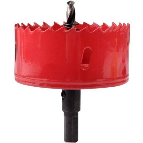 Pair - Scie cloche, M42 HSS 95 mm, scie cloche pour fer, aluminium, bois, cloison sèche, tuyau, plastique, panneau de fibres de bois