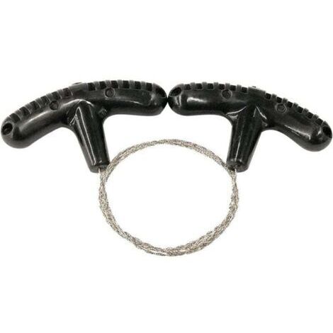 Pair Scies Chaîne de Corde en Acier Manuel Scie Scie Portable Portable Survie de Survie Engendriers en Acier Kits de Outils de en Plein air Robuste et Fac
