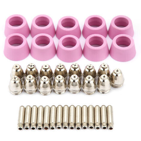 Pair - SJLERST 40pcs/set Coupeur de Plasma Becs d'Électrode de Coupe pour Embout Accessoire pour Chalumeau Flambeau AG60 SG55