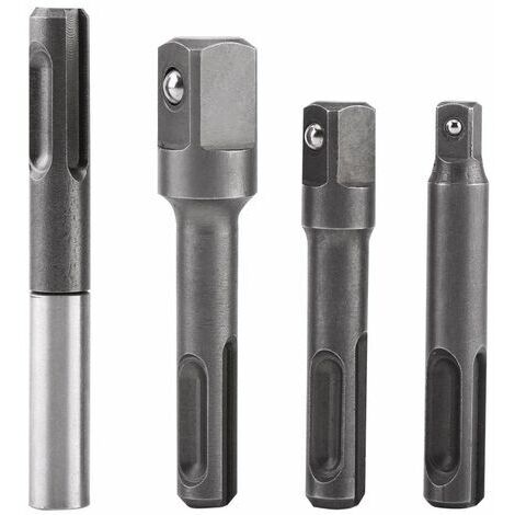 Pair - SJLERST 4Pcs 1/4\" 3/8\" 1/2\"Porte Embouts SDS, SDS-Plus Magnétique Extension de Vissage Tournevis