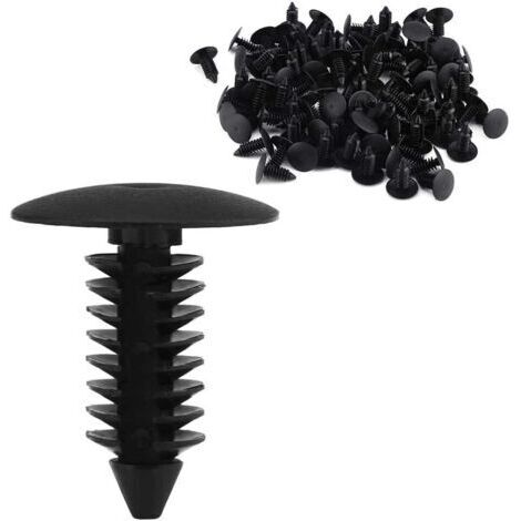 Pair - SJLERST Clip de Garniture de Porte, 100pcs Clips Universels de Type Poussoir Clip de Pare-chocs Rivets Push Fastener Retainer pour Clips de Panneau de Garniture Clips de Garniture de Porte