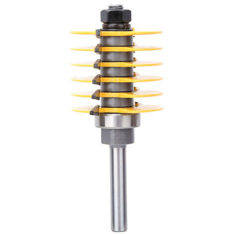 Pair - SJLERST  Mèche de Routeur Bit 8 mm Tige Fraises à Rainurer Travail du Bois Fraisage Joint Coupe Bois Fraisage Coupe pour Bricolage Bois