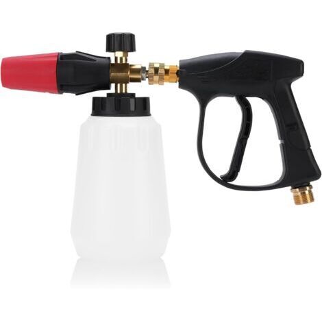 Pair - SJLERST Pistolet Nettoyeur Haute Pression, Lance à Mousse Réglable 2 En 1, Pistolet à Mousse de Nettoyage de Voiture Pour Raccordement de Tuyau D'arrosage