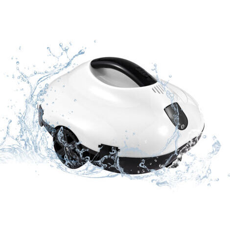 Pair - SJLERST Robot nettoyeur de piscine sans fil, puissance d'aspiration élevée, fonctionnement silencieux