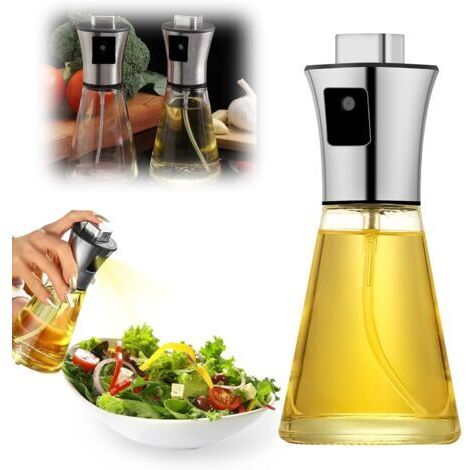 Pair - Spray Huile Cuisine, 200ml Acier Inoxydable Pulverisateur Huile Cuisine