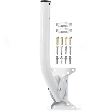 Pair Support d'antenne universel 19,68 pouces - Support de pont sans fil réversible en J, support de toit robuste pour antenne extérieure, extension Wi-Fi, station météo, point d'accès