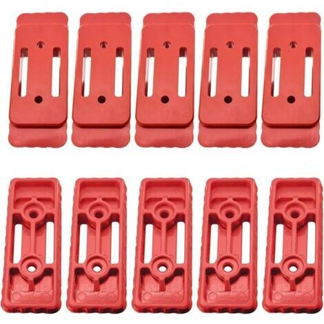 Pair Système de montage de pieds rouges pour Milwaukee Packout – 10 options de pieds de montage robustes compatibles avec le système Milwaukee Packout (rouge)