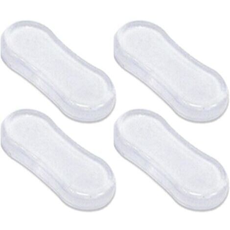Pair Tampons Abattant WC,Patins Pour Abattant De Toilette,Pare-chocs Siège Toilette Universels,Silencieux évitement De Collision Tampon Abattant WC Avec Adhésif Puissant Remplacement Coussinets Protec