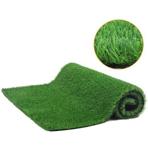 Pair - Tapis de gazon artificiel 100 x 200 cm – Résistant aux UV – Tissu non tissé pour intérieur et extérieur – Confortable et respirant