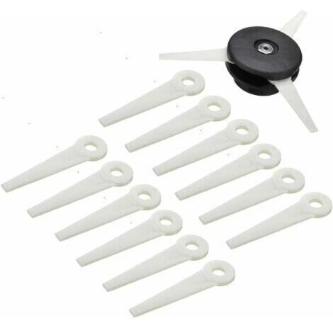 Pair - Tête de débroussailleuse + 12 lames de coupe pour STIHL POLYCUT 6-3 FS38 FS40 FS45