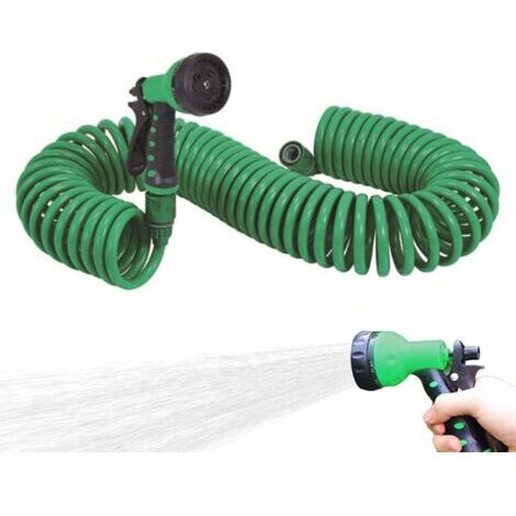pair Tuyau d'Arrosage Spirale  Longueur 30m  Flexible