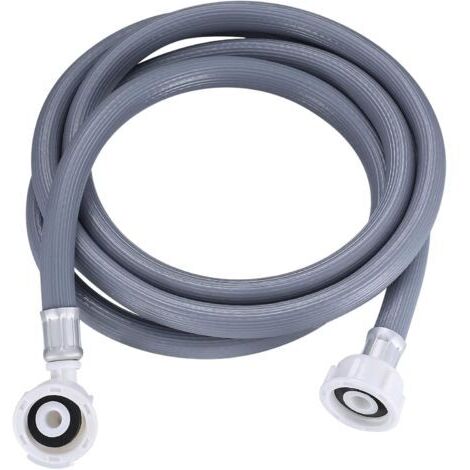 pair Tuyau d'extension pour lave-linge, tuyau d'arrivée d'eau pour lave-vaisselle, tuyau d'alimentation droit pour lave-linge - 2 m.