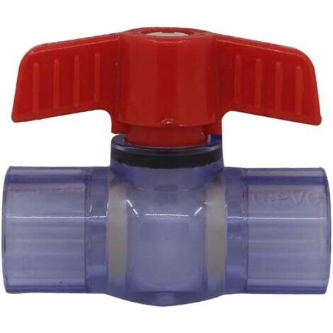 Pair Vanne boisseau pvc 20 25 32 40 50 63mm vanne a coller robinet boisseau sphérique vanne a bille piscine a sphere (Diamètre Intérieur 32mm)