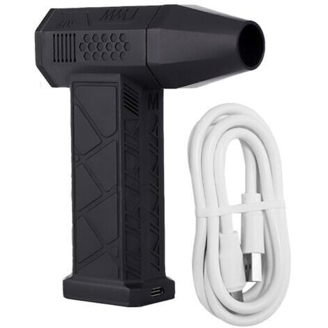 Pair - Ventilateur Turbo portatif 52 M/S, 130000 RPM, moteur sans balais, plumeau d'air Rechargeable de Type C, 2 pièces, batterie 3000mAh en série