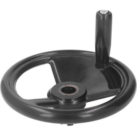 Pair - Volant de 22 x 200 mm à jante ronde en plastique technique pour machines-outils (tours, fraiseuses, etc.)