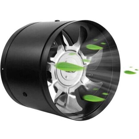 Pair ZVD-100 mm noir 110 V tension salle de bains cuisine ventilateur d'extraction en métal ventilateur d'extraction mural (interrupteur, fil de prise de 1,5 m et ruban électrique inclus avec la comma