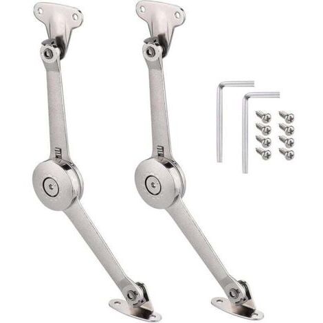 Pair ZVD-2 Pièces Meuble Armoire Meuble Porte Ascenseur Support Charnière Standard Forte Ferrures pour Relevants et Abattants Couvercles Stay pour Porte D'armoire de Cuisine Placard Boîte à Jouets