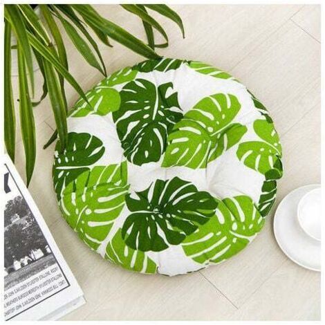 Pair ZVD-4 Coussins de siège 40x40cm, Coussins de Chaise pour intérieur et extérieur - décoration de mobilier de Jardin Coussins de Chaise. (Ronde,C)