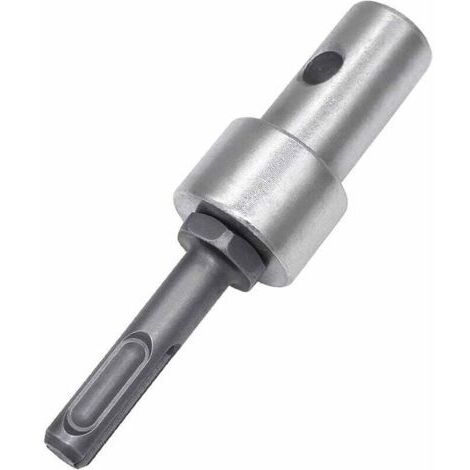 Pair ZVD-Adaptateur de perceuse électrique à tarière de Jardin pour perceuse Filaire et perceuse sans Fil, SDS Plus Filetage sans clé Mandrin Adaptateur à Tige Ronde pour visseuse à Percussion