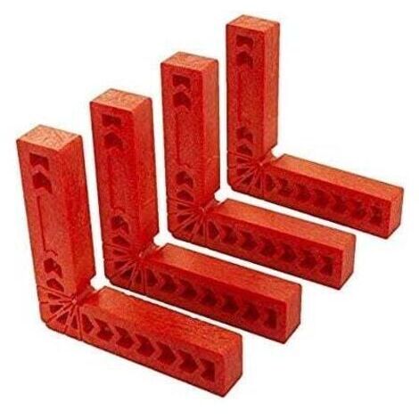 Pair ZVD-Angle Droit Positionnement Carrés 90 Degrés, Outil de Serrage Carré pour Travail du Bois (4pcs 100x100mm)