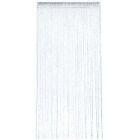 Pair ZVD-Rideau Occultant Anti Mouche Rideau de Porte Panneau Moustiquaire Pailleté Fil Rideaux Décoration Mural Fenêtre Porte Salle de Frange 100 x 200 cm
