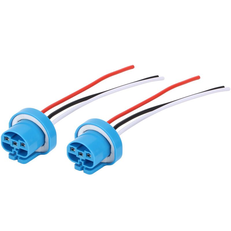 Jeffergarden Paire de connecteurs femelles 9007 pour phares antibrouillard universels, compatibles avec les ampoules 9004, HB1 et HB5 (12-24 V).