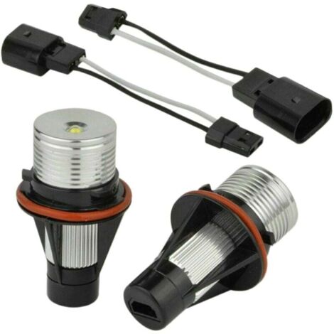 Paire Ampoules LED Blanc 8000K Pour Phares Angel Eyes E39 E53 E60 E63 E64 E66 E87 Série 5 6 7 X3 X5