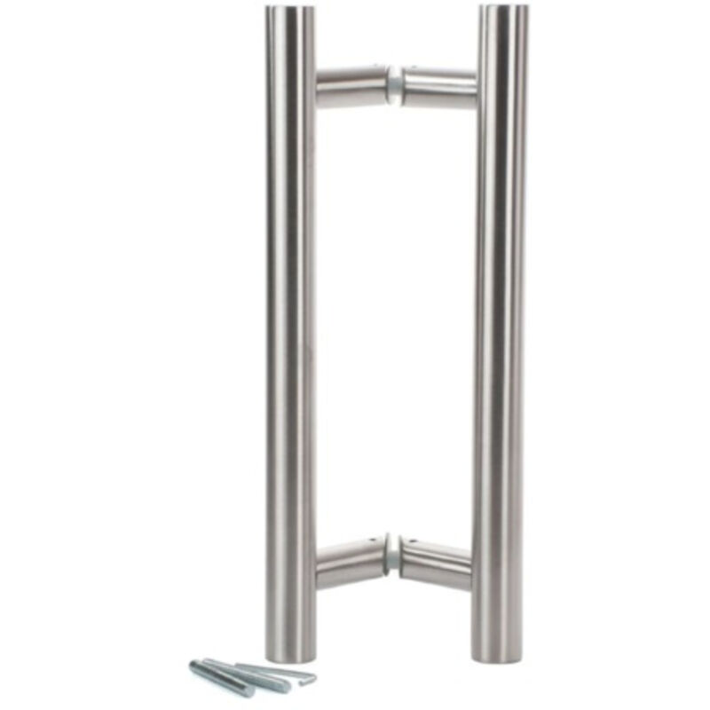 Poignées de Tirage "KLOSE besser" Paire de bâtons de Maréchal 600 mm - Oblique - Inox 316