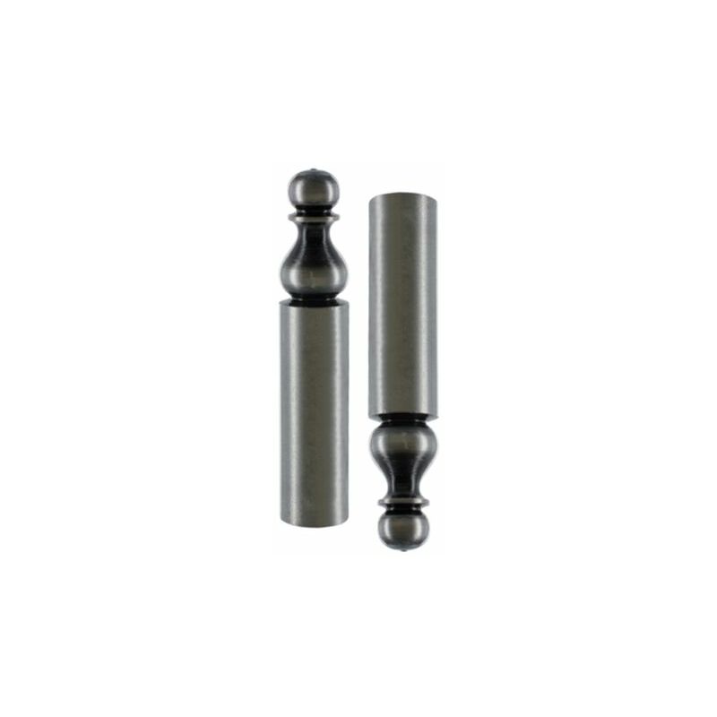 Bros - Paire cache-fiche rustique n°16 pour Exacta Ø16 H.80mm vieux bronze - CF-16-A-EX16-4