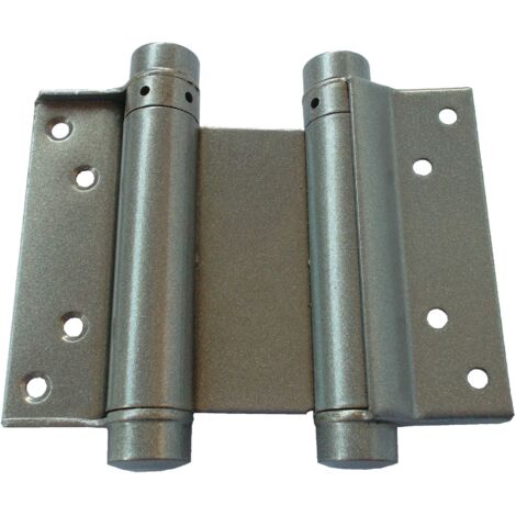 Paire charnière double action N29 10kg hauteur 75mm argenté - IBFM - 106029A